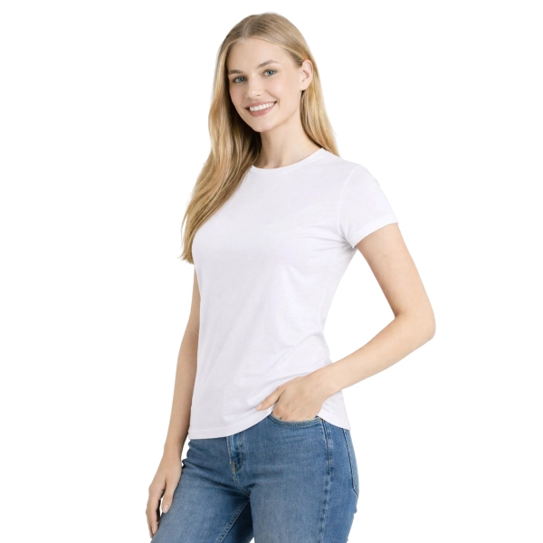 T-shirt damski biały 170g/m2 roz. L – koszulka t-shirt robocza – odzież firmowa